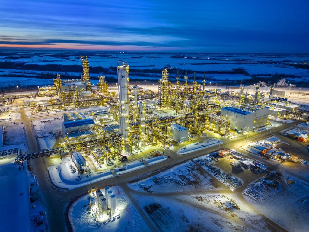 HPC site at night